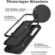 thumbnail image 2 of Entronix Funda Resistente para iPhone 11 Pro Max, Triple Capa a Prueba de Golpes y Protección contra Caídas, Color Negro, 2 of 7