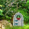 thumbnail image 3 of cpengpj Fairies Doors for Tree Outdoor, Tree Stump Decor, DIY Miniature Fairies Garden Gnome House Outdoor Decor Accessories Yard Art Garden Patio Decoration, Fairytale Mini Gift, 3 of 3