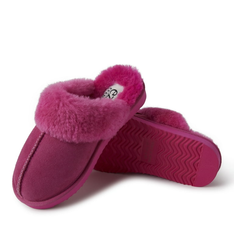 【蘇鎮】felim GIANNA FUR SLIPPER IVR EZ Feet Women's Genuine Shearling Scuff Slipper, Indoor