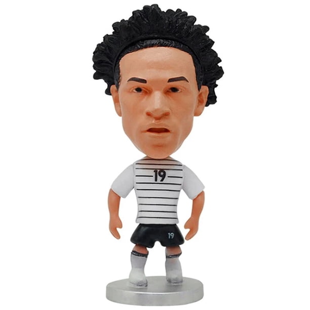 Figura de estrella de fútbol, adornos para coche, modelo coleccionable de PVC, muñeca deportiva de 6,5 cm, Mini figura de jugador de fútbol, juguetes, recuerdos para fanáticos