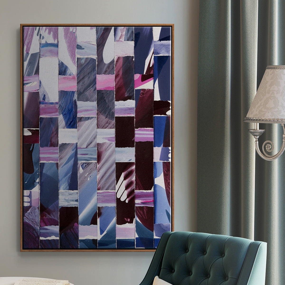 Dream Portals Framed Premium Gallery Wrapped Canvas - Ready to Hang - 27 x 41 - Walnut Floating Frame
