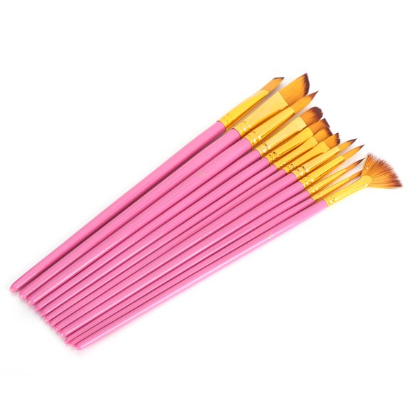 Paint Brushes Set, Nylon Hair Brushes Nylon Hair Paint Brushes With Palette For Watercolor For Oil Painting For Acrylic Painting Rose Red,Black,Blue