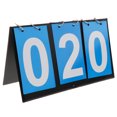 thumbnail image 1 of 3 Digit Durable Flip Scoreboard PVC Cards For Basketball, Table Tennis, Volleyball Blue, 1 of 8