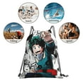 thumbnail image 6 of My Hero Academia Drawstring Backpack Anime Sackpack Gym Bag For Sport Yoga Travel Hiking Shopping Lightweight Gym Bag 16*14 Inch, 6 of 9