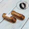 thumbnail image 6 of 30ml 1 oz Glass Bottles with Lids Amber Sample Vial Essential Oil Bottle with White Cap and Writable Patch 28pcs, 6 of 6