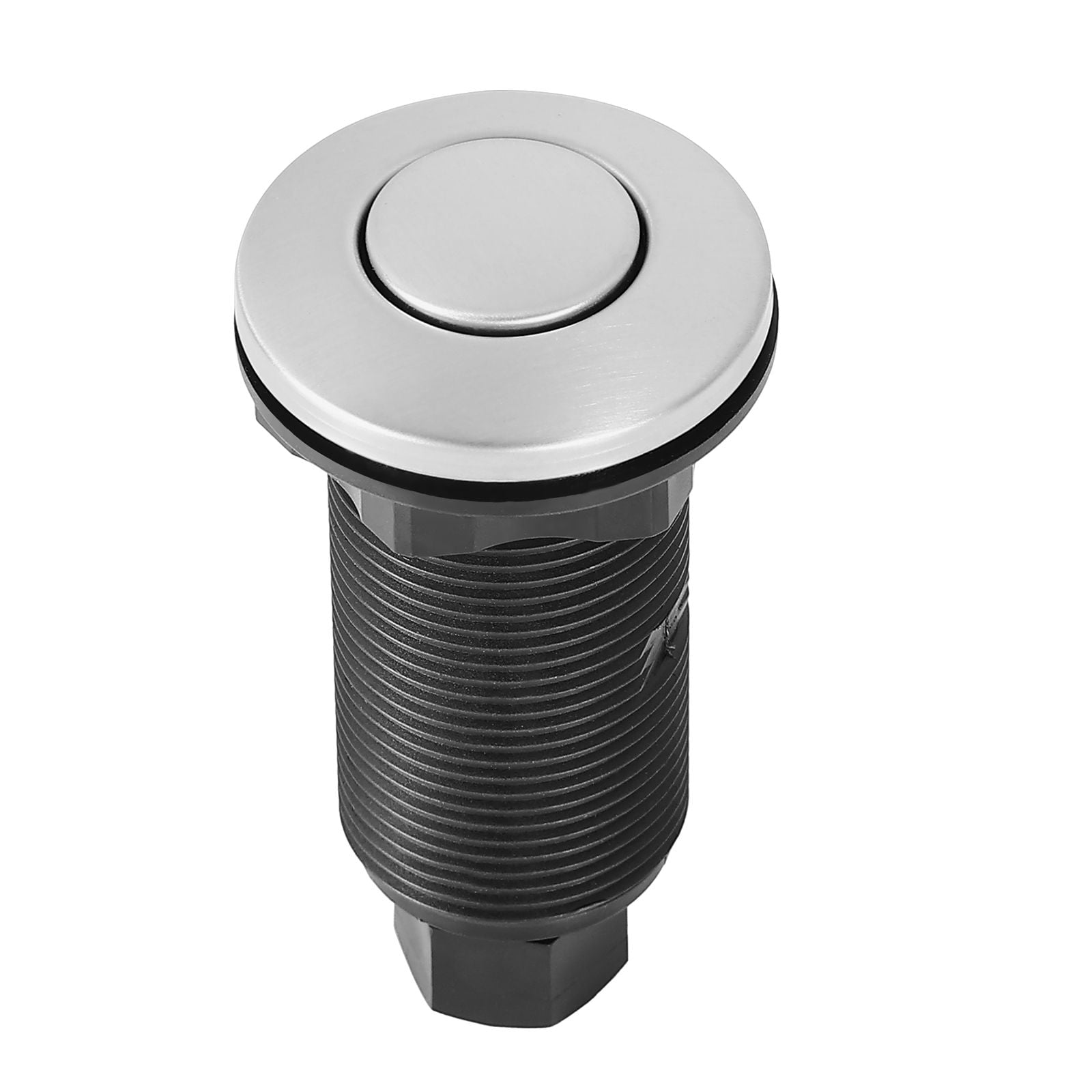 Garbage Disposal Air Switch Kit 3.5" Long Button, Fits 1.25-1.38" Sink Hole, for Thick Countertops Granite Marble Quartz Kitchen Sink