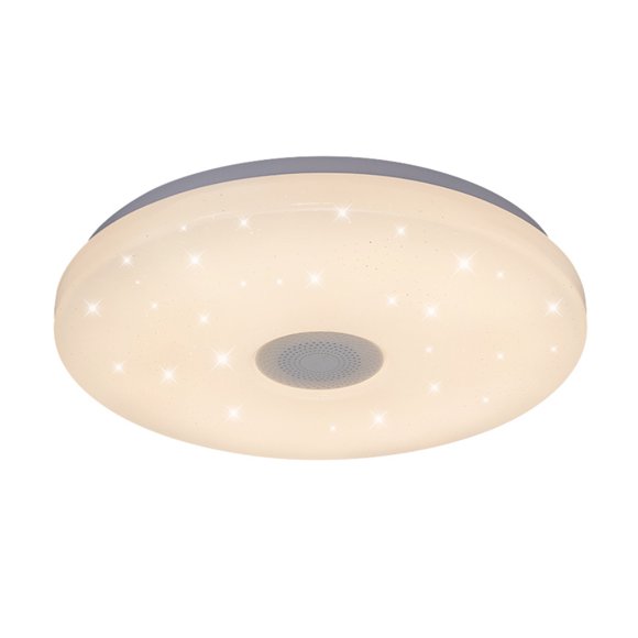 Amdohai Wi-Fi Music Ceiling Light 13-inch 36W Flush Mount Smart Ceiling Lamp with BT Speaker White & RGB Multicolored Dimmable Ceiling Lights Wifi APP Control Voice Control Remote Control Timing Fun