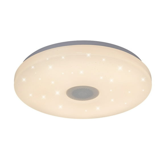 Wi-Fi Music Ceiling Light 13-inch 36W Flush Mount Smart Ceiling Lamp with BT Speaker White & RGB Multicolored Dimmable Ceiling Lights Wifi APP Control Voice Control Remote Control Timing Fun
