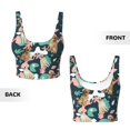 thumbnail image 5 of Haiem Labrador Retriever Dog Pattern Womens Sports Bra - U Neck Padded Low Impact Yoga Bra Workout Crop Top Gym Moisture-Wicking Workout Vest -, 5 of 9