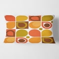 thumbnail image 2 of Designart Abstract Retro Geometric Pattern VI' Mid-Century Modern Throw Pillow - 12x20, 2 of 2