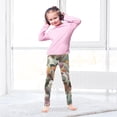 thumbnail image 5 of Girl's Legging Full-Length Colorful Print Tights For Dance Gym Everyday Wear Neutral Tones, 5 of 8