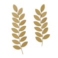 thumbnail image 6 of DecMode Brown Metal Leaf Wall Decor (2 Count), 6 of 7