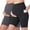 Black+Gray, variant on BadPiggies Women's Maternity Yoga Shorts Bike Shorts Over The Belly Bump Workout Running Active Athletic Short Pants with Pockets, 2-Pack