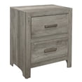 thumbnail image 2 of Tcbosik Modern Gray Night Stand Wooden Beside Table with 2 2 Drawers, 24"L x 16.5"W x 27.5"H, 2 of 7