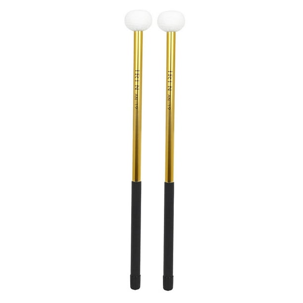 Juego de mazos de timbales perfecl con cabeza de fieltro palo de mazo de timbales oro