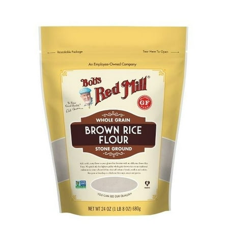 Bobs Red Mill Brown Rice Flour, 24 Ounce Pouch -- 4 per Case.