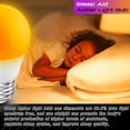 thumbnail image 4 of E26 1800K Amber Warm Sleep Light Bulb, 40W Equivalent, Blue Light Blocking, 3W Mood Soothing Night Bulb, Non-Dimmable, 2 Pack, 4 of 7