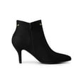thumbnail image 6 of BLISSFUL STEP Women's Pointy Toe Zipper Stiletto Heeled Ankle Booties, 6 of 8