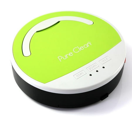 Pure Clean PUCRC15 - Pure Clean Smart Robot Vacuum Sweeper Cleaner, Automatic Robotic Multi-Surface Floor (Best Robot Vacuum For Dark Floors)