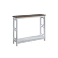 thumbnail image 2 of Convenience Concepts Omega Table Console en Blanc et Bois Brun Bois Flotté, 2 of 3