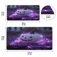 thumbnail image 3 of Leather Keyboard and Mouse Desk Mat Office Desk Accessories Protective Office Desk Decor Desk Pad Mat for Gaming, Work from Home, Office White Pumpkin 23.6" x 47.2", 3 of 9