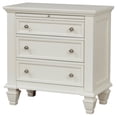 thumbnail image 4 of Sandy Beach 3-drawer Nightstand Cream White, 4 of 11