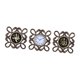 thumbnail image 2 of Juego de 3 relojes de pared con patrón de decoración musulmana, reloj decorativo con pilas, marco hueco para dormitorio, oficina, multiusos Marrón mayimx Reloj de pared, 2 of 9