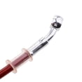 thumbnail image 3 of Brake Oil Hose 200cm High Quality Stainless Steel Wire Fuel Pipe Line Red, 3 of 7