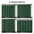 thumbnail image 5 of Half Price Drapes  Key Green Faux Linen Extra Wide Room Darkening Curtain (1 Panel), 100W X 108L, 5 of 9