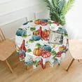thumbnail image 5 of Fall Round Tablecloth 60 Inch Autumn Pumpkin Thanksgiving Table Cloth Waterproof Harvest Circle Table Cover for Kitchen Holiday Party Outdoor Dining Table Decoration, 5 of 6