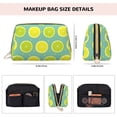 thumbnail image 2 of Yellow Lemon Makeup Bag, Leather Waterproof Travel Toiletry Bag, Large Capacity Cosmetic Bag Make up Bags Organizer fro Travel Size Toiletries Women Girls, 2 of 4
