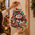 thumbnail image 4 of Diy Christmas Diamond Art Kits For Adults Pearl Diamond Painting Beaded Wreath Hanging Ornament With Led Lights,Christmas Decorations For Holiday Wall Front Door Window Decor(9.84"), 4 of 4