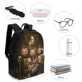 thumbnail image 4 of 16.1in Wres-Tler W-W,E Backpack with Pocket Cartoon Backpack Travel Laptop Daypack Bags For Men Women, 4 of 8