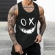 thumbnail image 5 of Camisetas de Tanque de los Hombres Tanque de los Hombres Incolor Gradiente de Impresión Cuello Redondo Correa Delgada Fuga Atrás Regular Casual Deportes Blusas de Tanque, 5 of 5