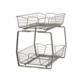 thumbnail image 1 of Closetmaid 3089 2 Tier 14-Inch Kitchen Cabinet Organizer Nickel, 1 of 1