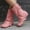 Pink, variant on Viluyesy Womens Mid Calf Boots, Fashion Buckle Square Toe Hidden Heel Flodover Slouch Boots Green