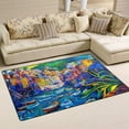 thumbnail image 2 of Coolnut Lightweight Soft Area Rugs 60 x 39 inch (5'x 3'3"), Original Oil Painting Floor Mat for Kids Playing Room Hardwood Floor Living Room Nursery Rugs, 2 of 6