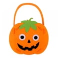 thumbnail image 2 of 2 Pcs Trick or Treat Bags Halloween Candy Buckets DIY Non-woven Goody Basket for Toddlers Kids Girls Boys Pumpkins Ghost Skeleton Cat, 2 of 7