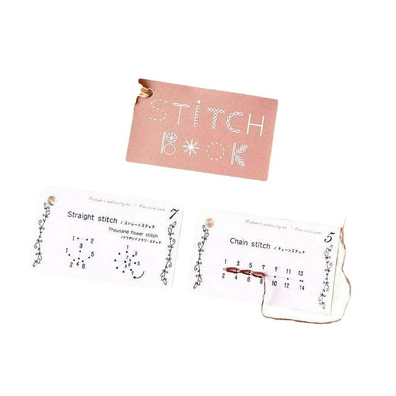 balikha Creative Mini Sewing Book,Sewing Book Kit,DIY Home Sewing Guide,Portable Travel Sewing Kit,Sewing Card Set for Enthusiasts