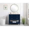 thumbnail image 6 of Elegant Decor Sinclaire 36" Aluminum Alloy & MDF Single Bathroom Vanity in Blue, 6 of 8