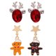 thumbnail image 1 of Pendientes de Navidad para mujer, regalo de joyería de pendiente de Navidad, 1 of 5