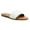 White, variant on GJPBGK Women's Flat Slide Sandals Open Toe One-Band Summer Slip-On Shoes for Beach, Travel & Casual Outfits