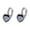 Black, variant on Heart Earrings, Purple Zircon Huggie Hoop Love - Qyaukm Clip on Cuff Ear Cuffs for Teens, Fashion Romantic Jewelry for Dating Party and Daily Wear, Gift for Girlfriend and Best Friend