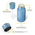 thumbnail image 3 of RTIC 12 oz Ceramic Lined Insulated Journey Water Bottle, Leak-Proof Lid, Denim, 3 of 8