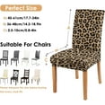 thumbnail image 2 of Chair Covers for Dining Room Set of 4, Stretch Dining Chair Cover 4 Pieces, Washable Kitchen Parsons Chair Slipcovers 4 Pack, Removable Seat Protector for Home and Party, 2 of 3