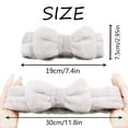 thumbnail image 2 of 5 Pack Fluffy Facial Bowknot Makeup Headband, Fleece Skin Care Bow Hair Bands for Women Spa Washing Face, 2 of 9