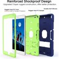 thumbnail image 3 of iPad Air 11 M2 Case With Screen Protector 3 in 1 Kickstand Heavy Duty for M2 2024/10.9 Air 5th Generation 2022/10.9 Air 4th, Protective Cover for iPad Air 11 Air 5 4 Gen - Blue, 3 of 5
