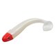 thumbnail image 2 of 4pcs T-shaped Soft Fishing Lures Bent Tail Maggots Sea Fishing Lures Red Head White Body, 2 of 4