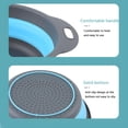 thumbnail image 2 of Silicone Colander Collapsible Strainers Set for Kitchen- 3 Pack (3Qt, 4Qt, 5Qt) -Over Home Draining Basket, Food Vegetables & Fruits-Dishwasher Safe, Space Saving Design, 2 of 9