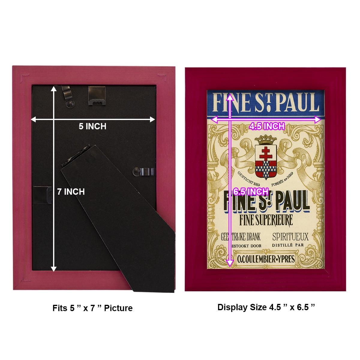 Fine St. Paul -Framed Print w/glass-Cherry Red